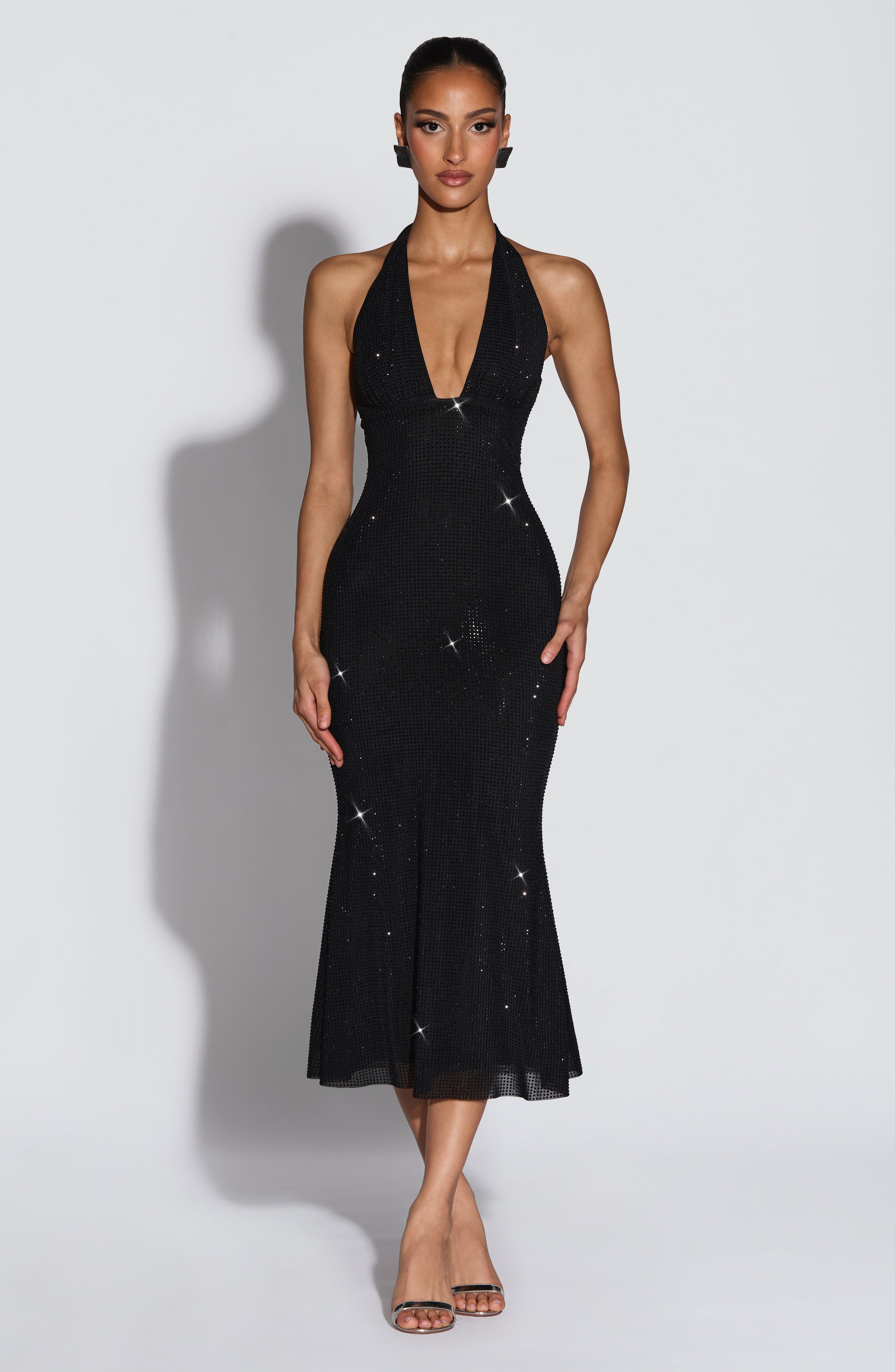 Sonora Midi Dress - Black Dress XS Babyboo Fashion Premium Exclusive Design
