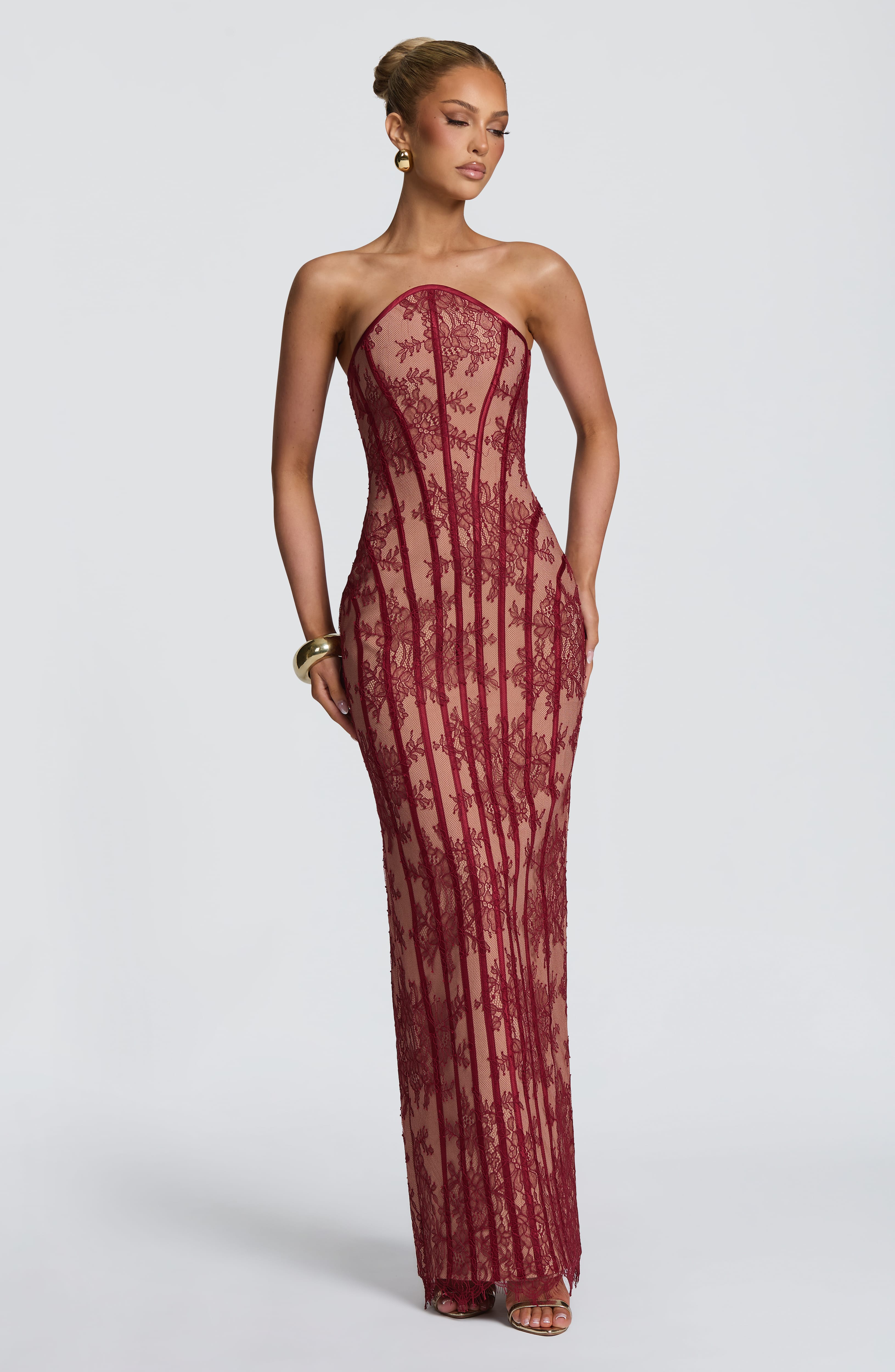 Tamara Maxi Dress - Burgundy Dress XS Babyboo Fashion Premium Exclusive Design