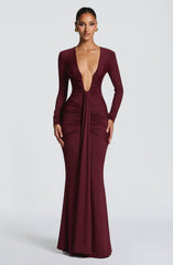Tara Maxi Dress - Cherry Lacquer Dress Babyboo Fashion Premium Exclusive Design