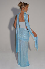 Tavia Scarf - Aqua Accessories ONE SIZE Babyboo Fashion Premium Exclusive Design