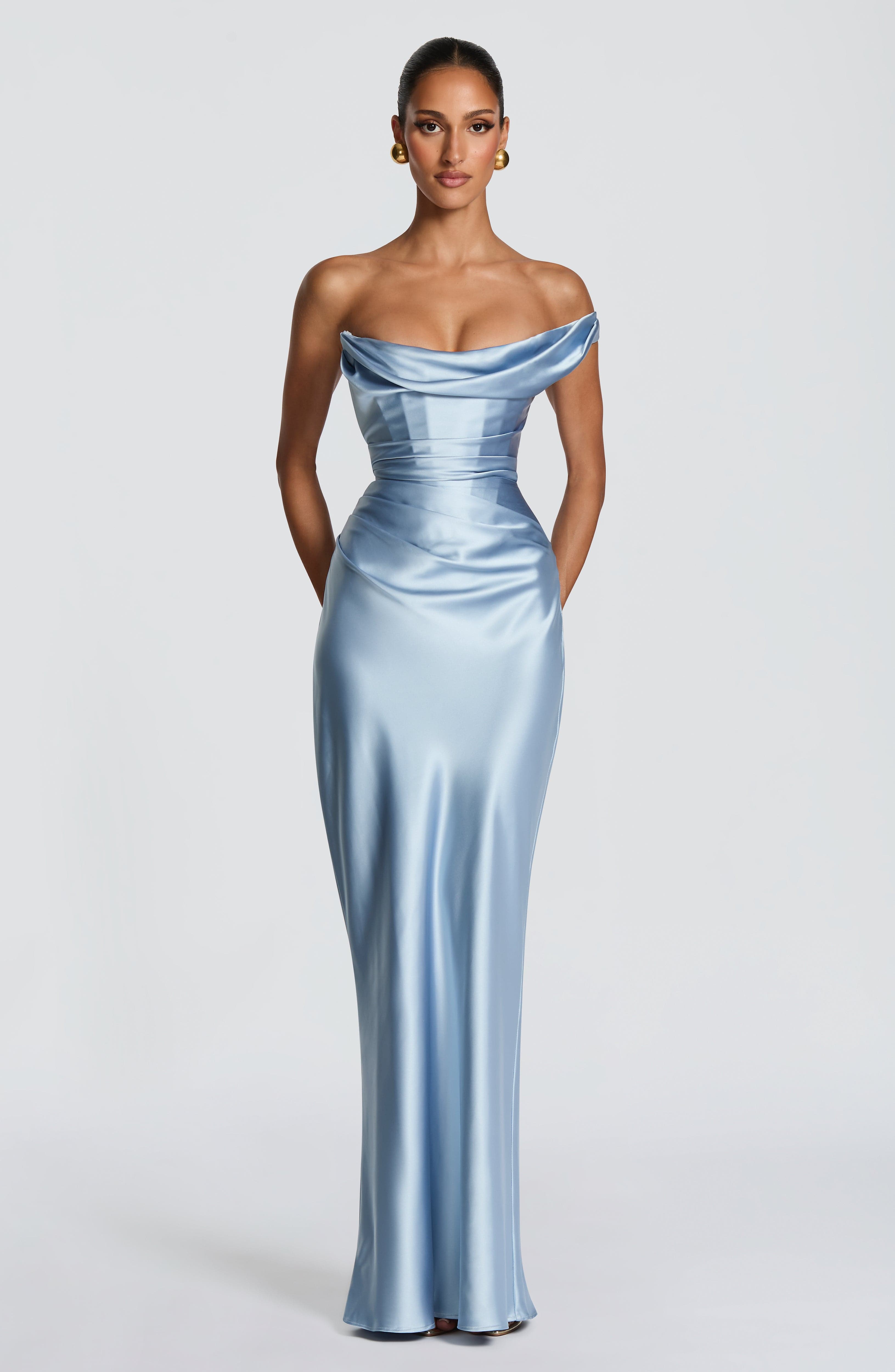 Thalassa Maxi Dress - Glacier Blue Dress XS Babyboo Fashion Premium Exclusive Design