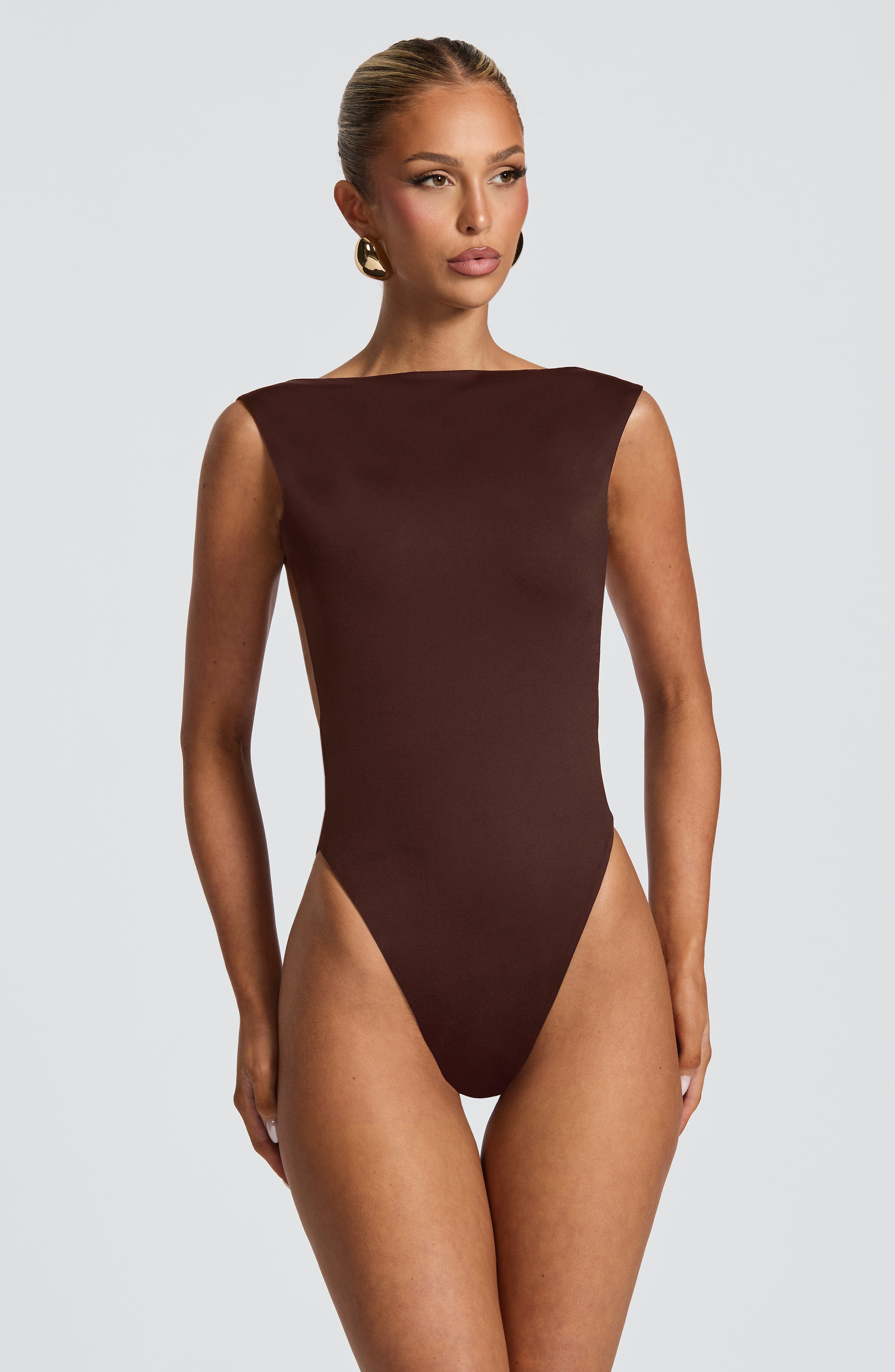 Tori Bodysuit - Plum Brown Bodysuit Babyboo Fashion Premium Exclusive Design