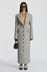 Ursula Coat - Light Grey Jacket Babyboo Fashion Premium Exclusive Design