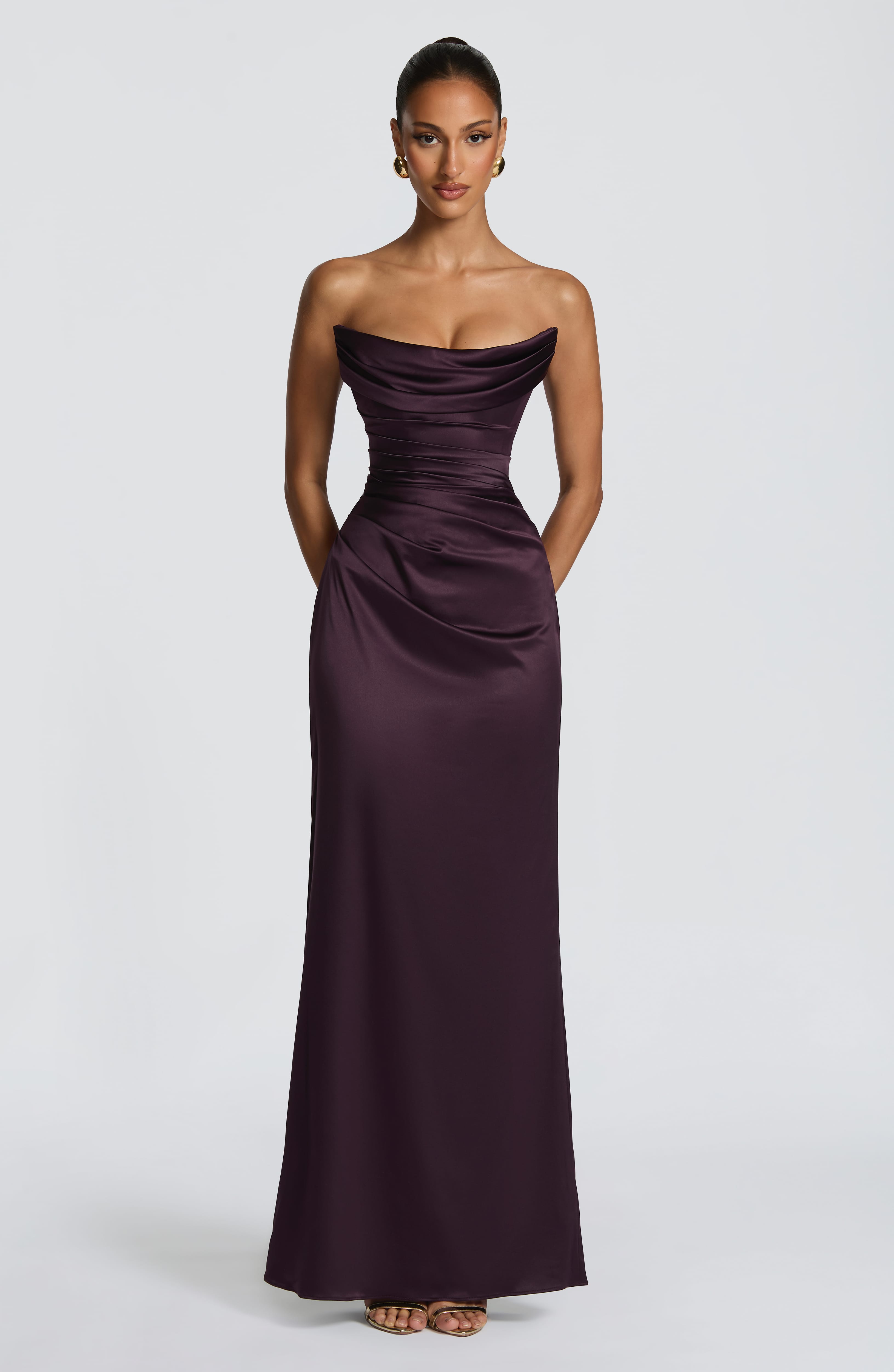 Vessa Maxi Dress - Plum Dress XS Babyboo Fashion Premium Exclusive Design