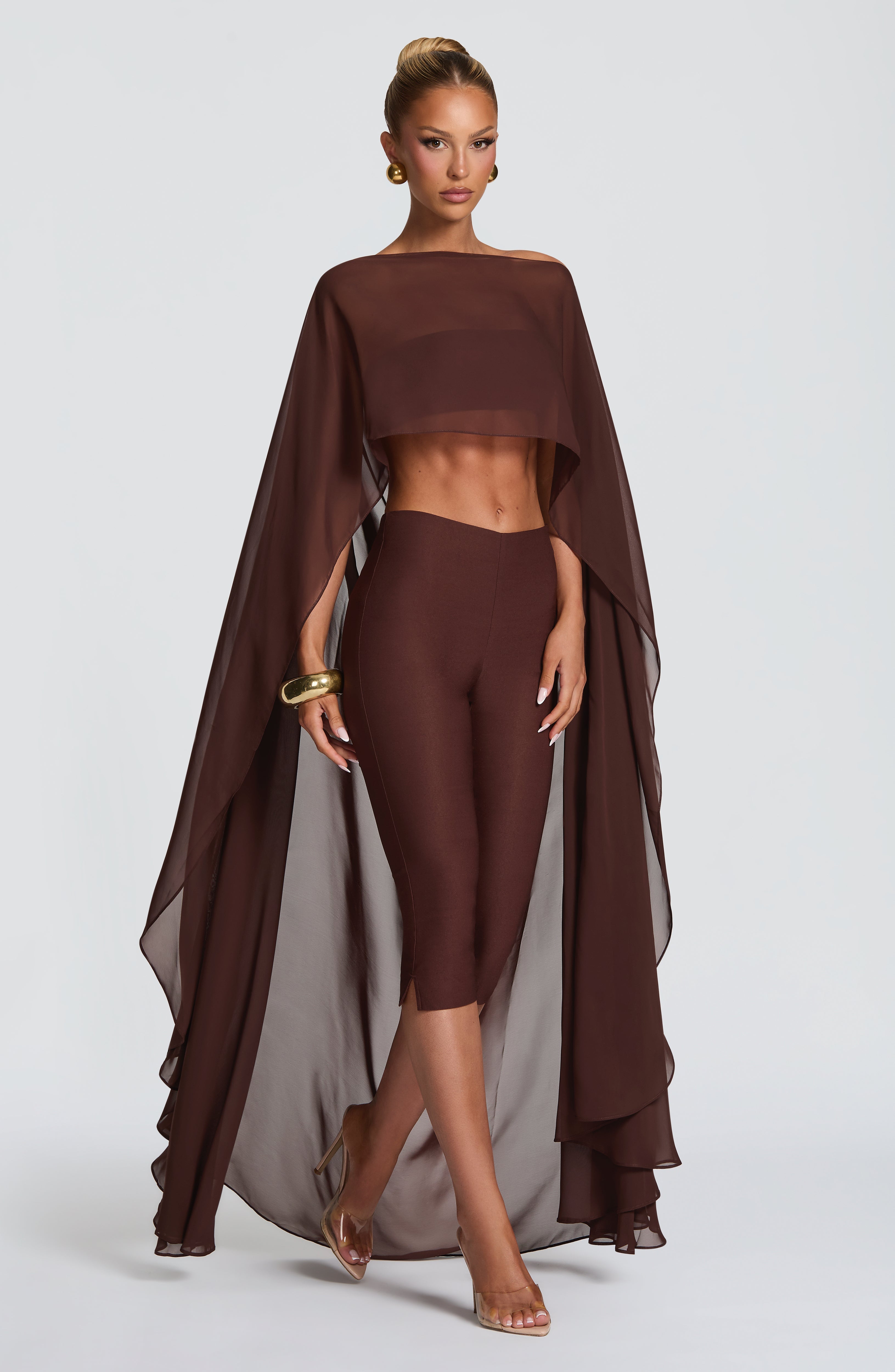 Velma Capri Pants - Plum Brown