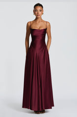 Adelina Maxi Dress - Cherry Lacquer Dress XS Babyboo Fashion Premium Exclusive Design
