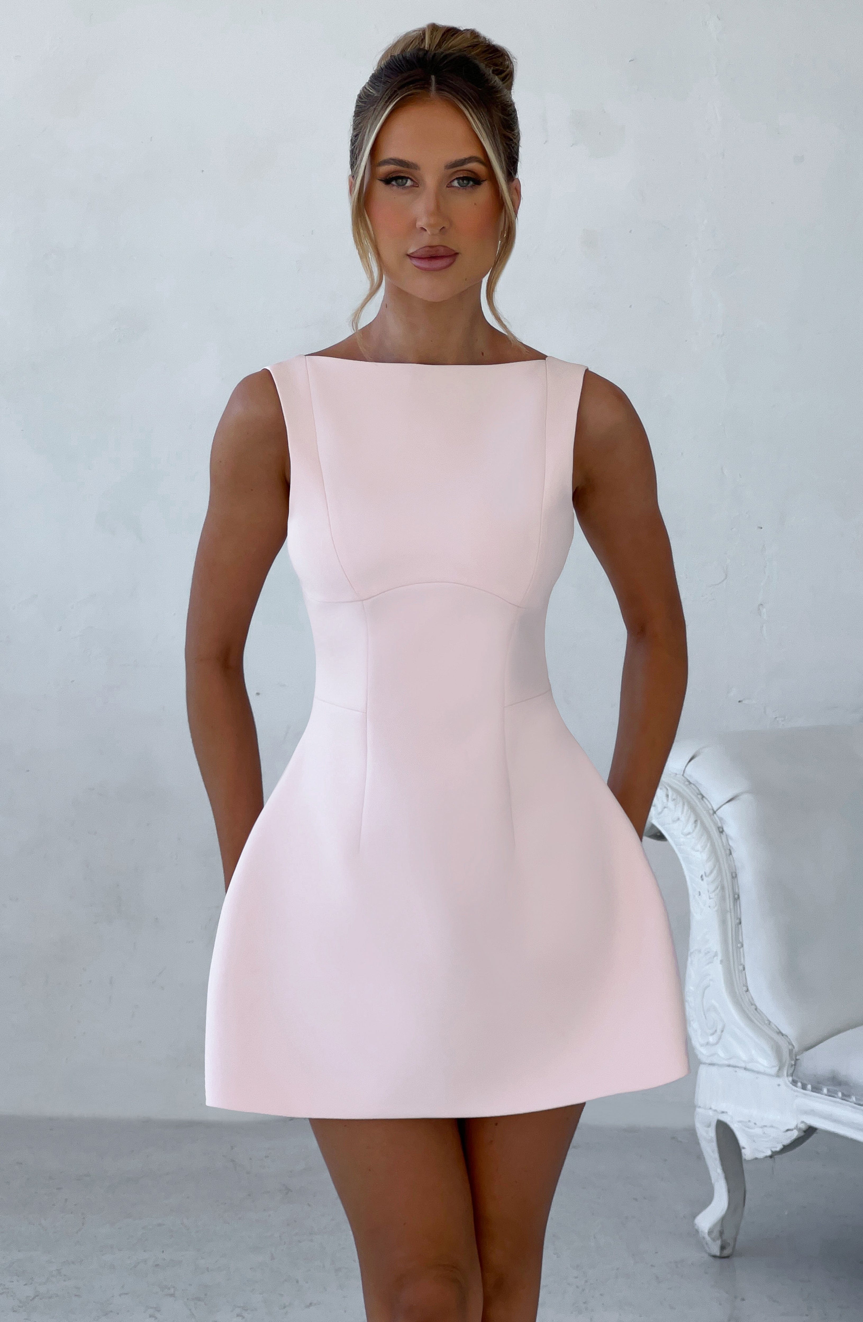 Alana Mini Dress - Blush Dress XS Babyboo Fashion Premium Exclusive Design