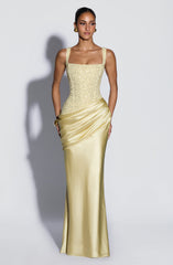 Alexandria Maxi Dress - Lemon Dress XS Babyboo Fashion Premium Exclusive Design