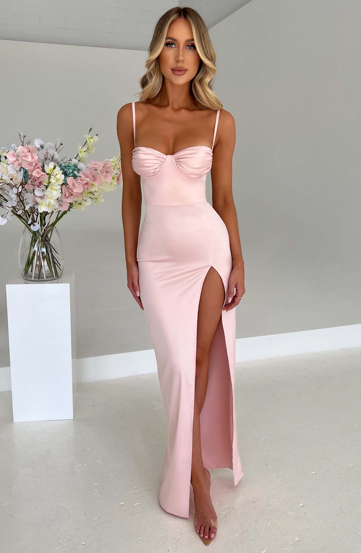 Alora Maxi Dress - Blush Dress XS Babyboo Fashion Premium Exclusive Design