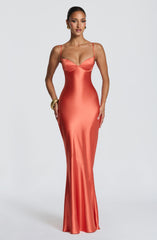 Amorette Maxi Dress - Burnt Orange Dress XS Babyboo Fashion Premium Exclusive Design