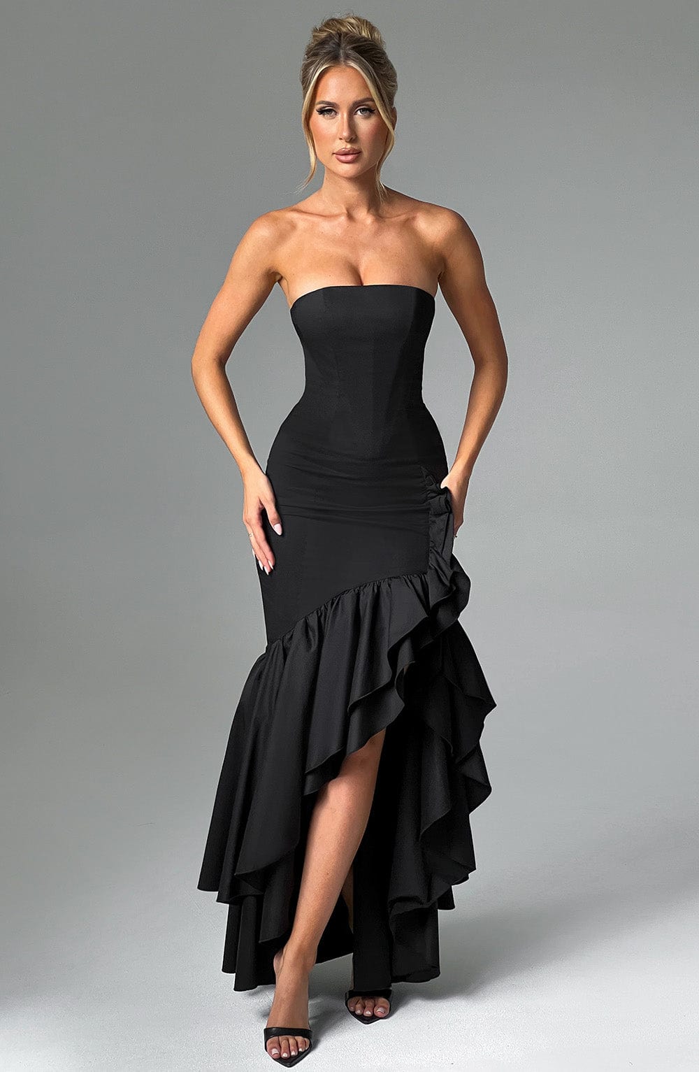 Angelina Maxi Dress - Black Dress Babyboo Fashion Premium Exclusive Design