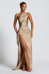 Ariel Maxi Dress - Champagne Dress Babyboo Fashion Premium Exclusive Design