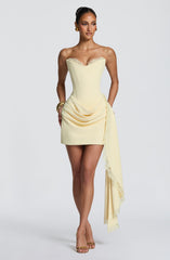 Avelina Mini Dress - Lemon Dress XS Babyboo Fashion Premium Exclusive Design