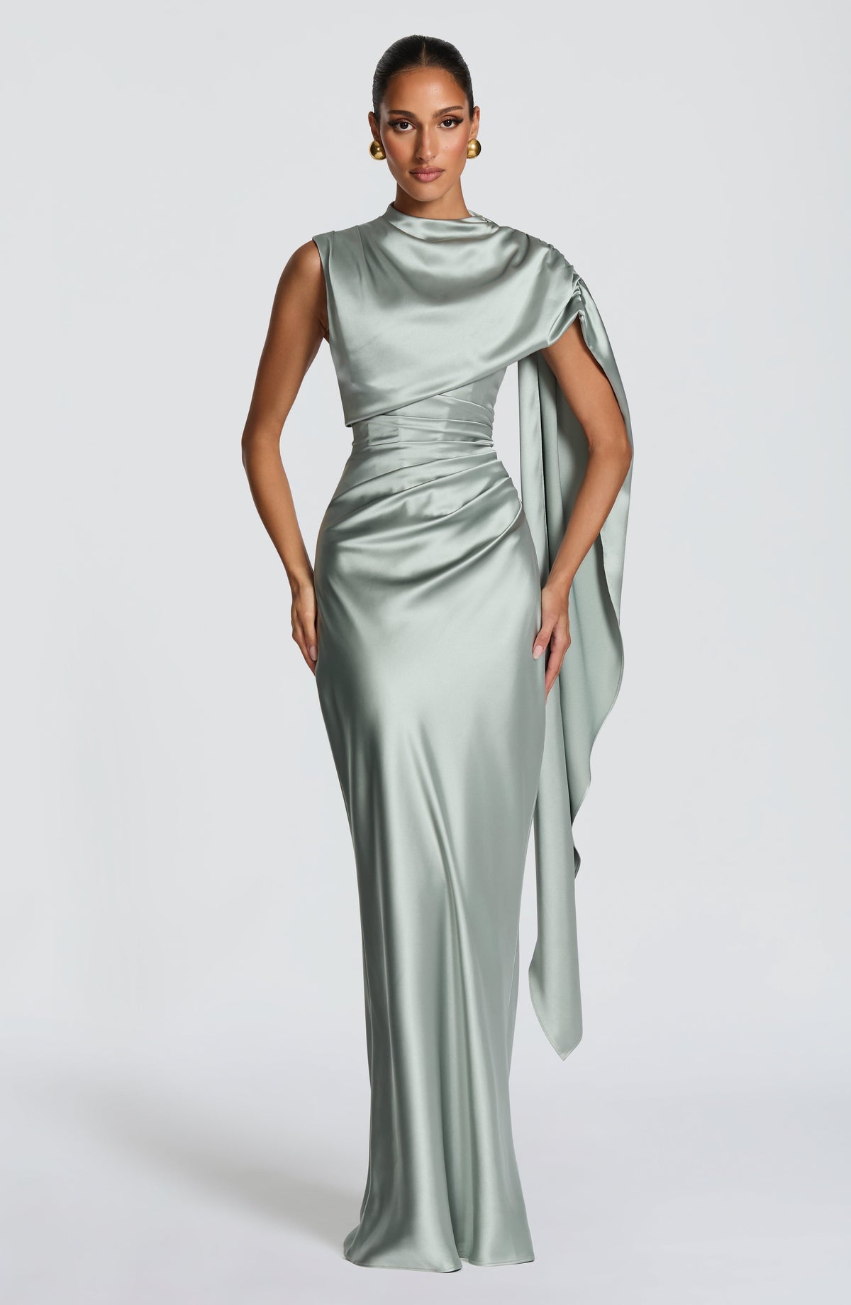 Avendra Maxi Dress - Sage Dress XS Babyboo Fashion Premium Exclusive Design