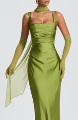 Ayla Scarf - Olive Accessories ONE SIZE Babyboo Fashion Premium Exclusive Design
