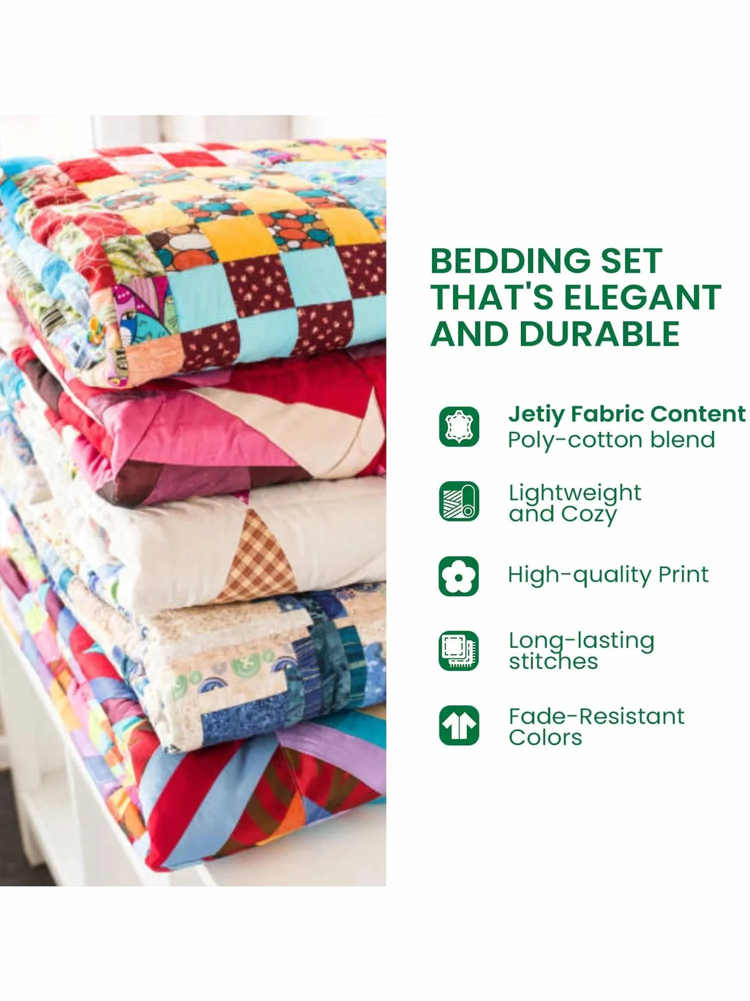 Eldritch Ember 3-Piece Quilted Bedding Set