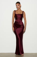 Calanthe Maxi Dress - Cherry Lacquer Dress XS Babyboo Fashion Premium Exclusive Design