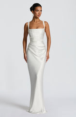 Calanthe Maxi Dress - Ivory Dress Babyboo Fashion Premium Exclusive Design