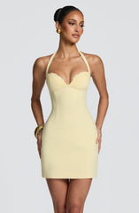 Cassia Mini Dress - Lemon Dress XS Babyboo Fashion Premium Exclusive Design