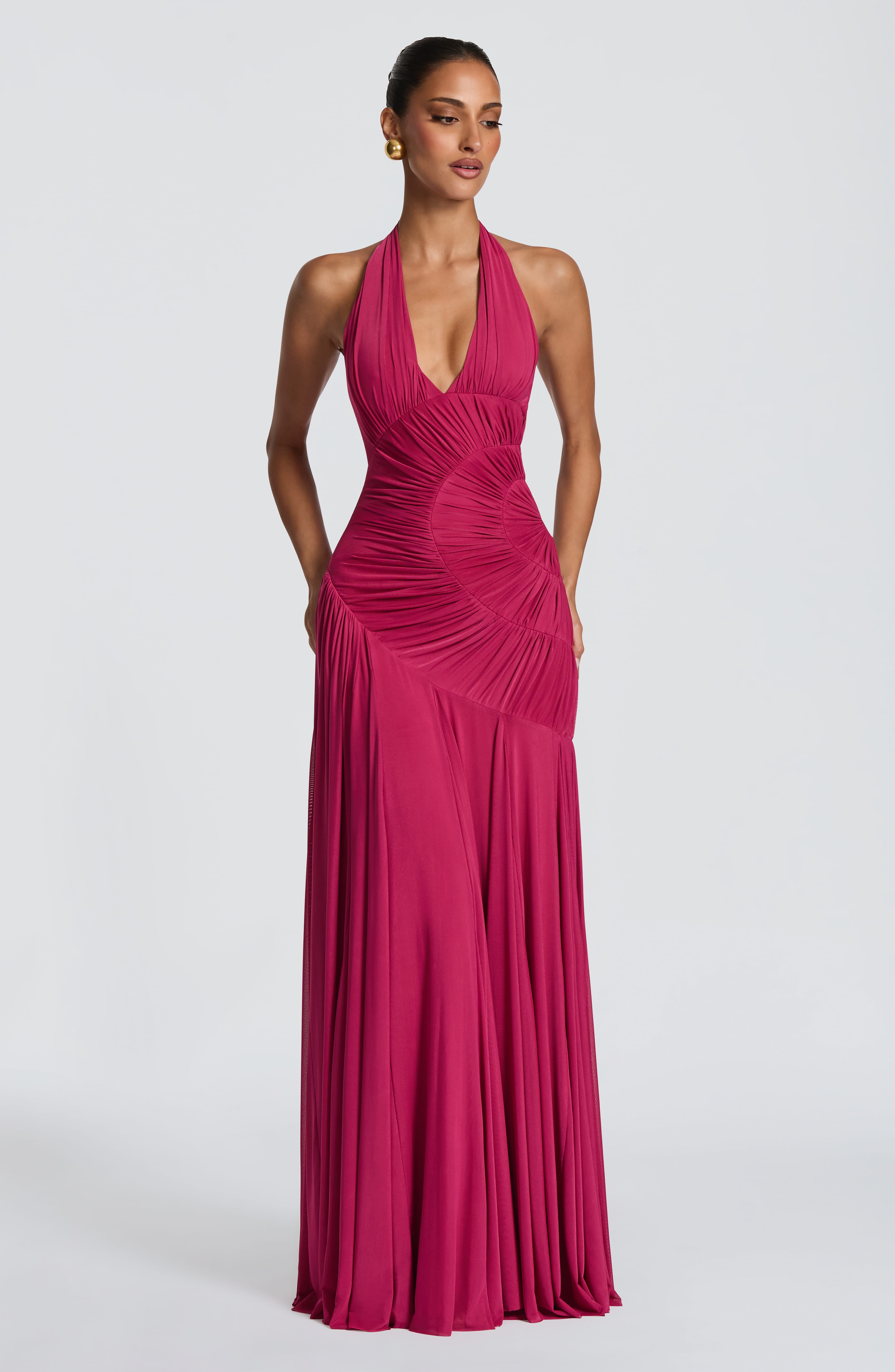 Cova Maxi Dress - Raspberry Dress XS Babyboo Fashion Premium Exclusive Design