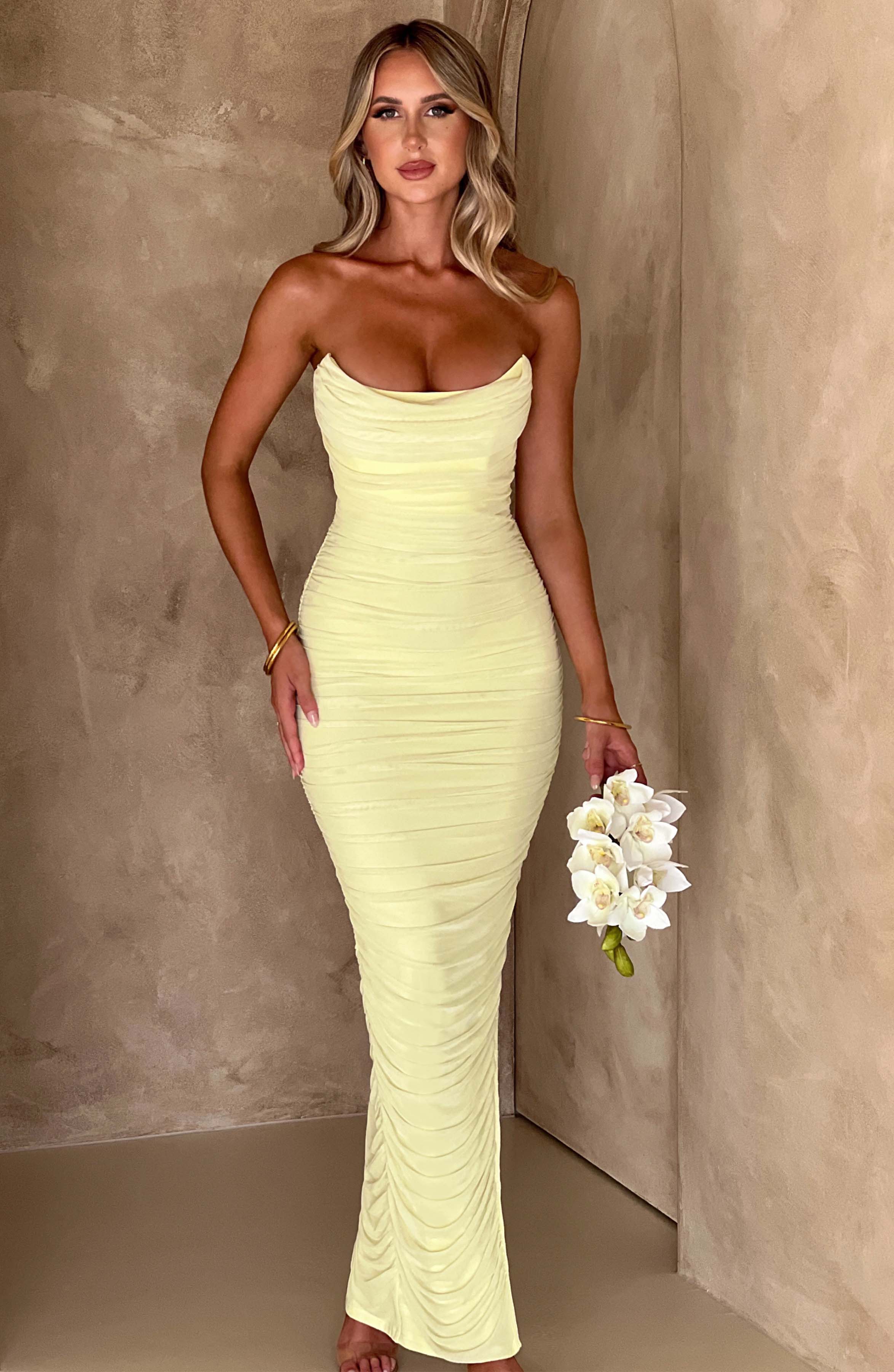 Demi Maxi Dress - Lime Dress Babyboo Fashion Premium Exclusive Design