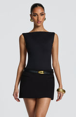 Edna Mini Skirt - Black Skirt Babyboo Fashion Premium Exclusive Design