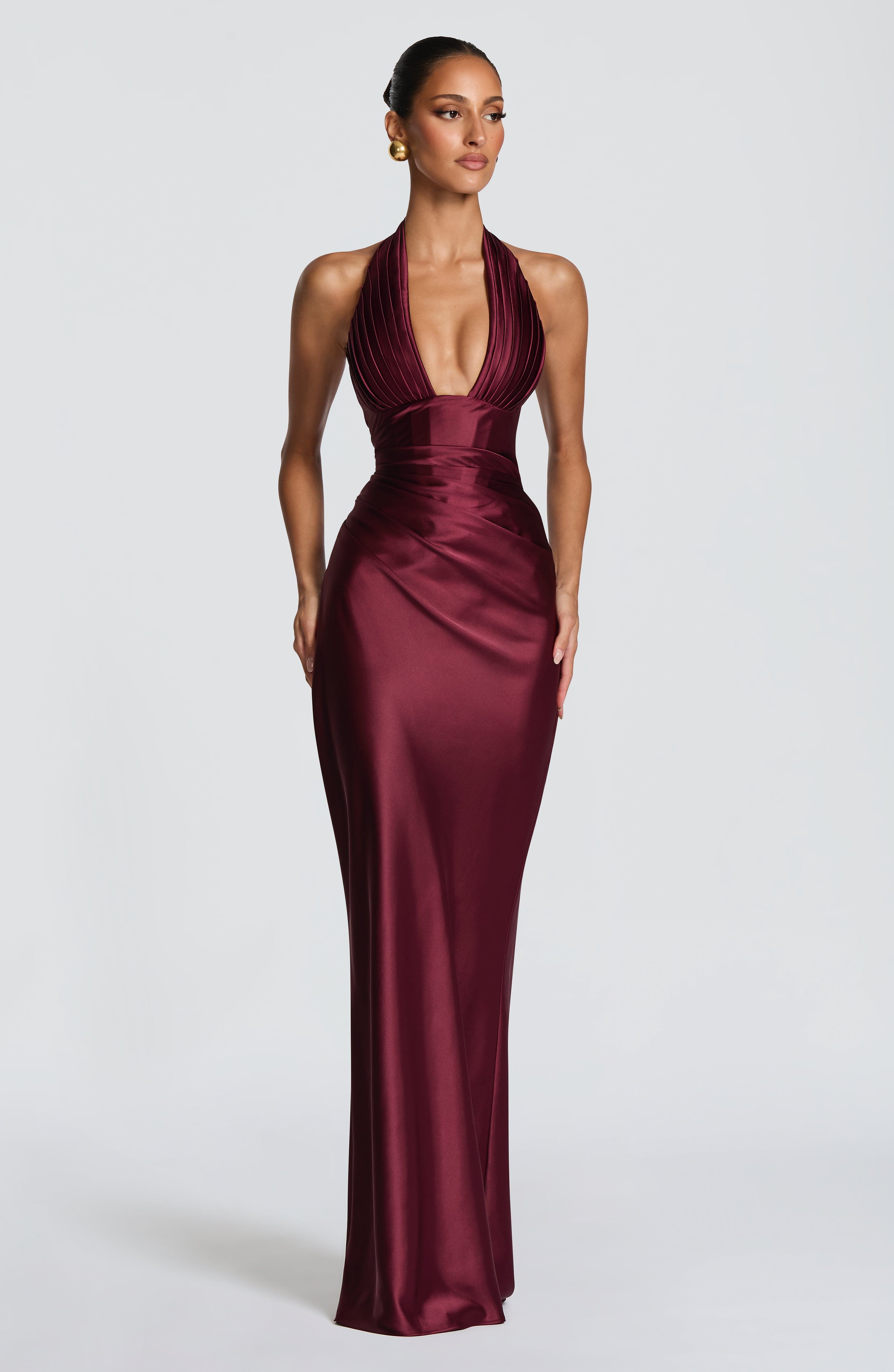 Elowen Maxi Dress - Cherry Lacquer Dress XS Babyboo Fashion Premium Exclusive Design