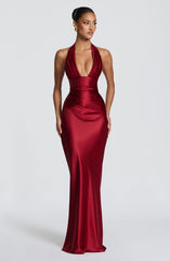 Elowen Maxi Dress - Deep Red Dress XS Babyboo Fashion Premium Exclusive Design
