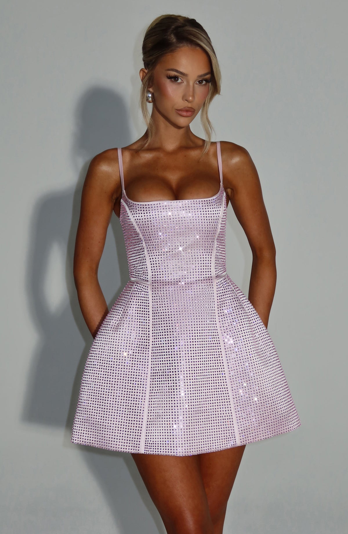 Emma Mini Dress - Blush Dress XS Babyboo Fashion Premium Exclusive Design