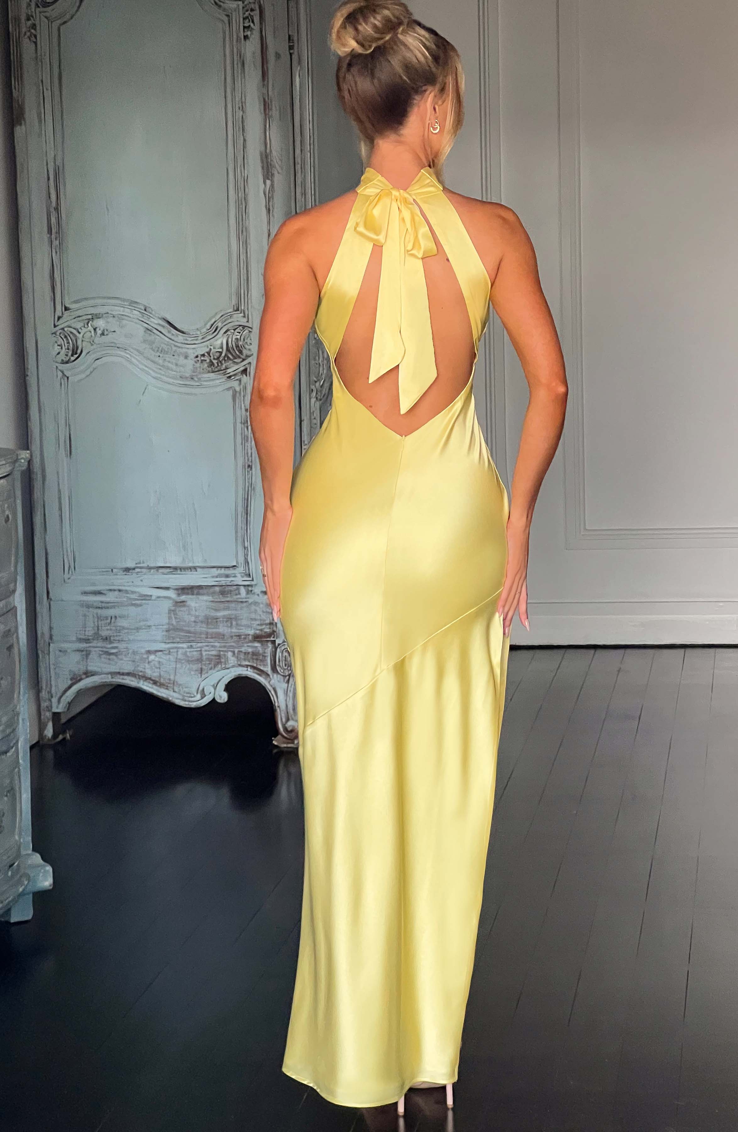 Etta Maxi Dress - Lemon Dress Babyboo Fashion Premium Exclusive Design