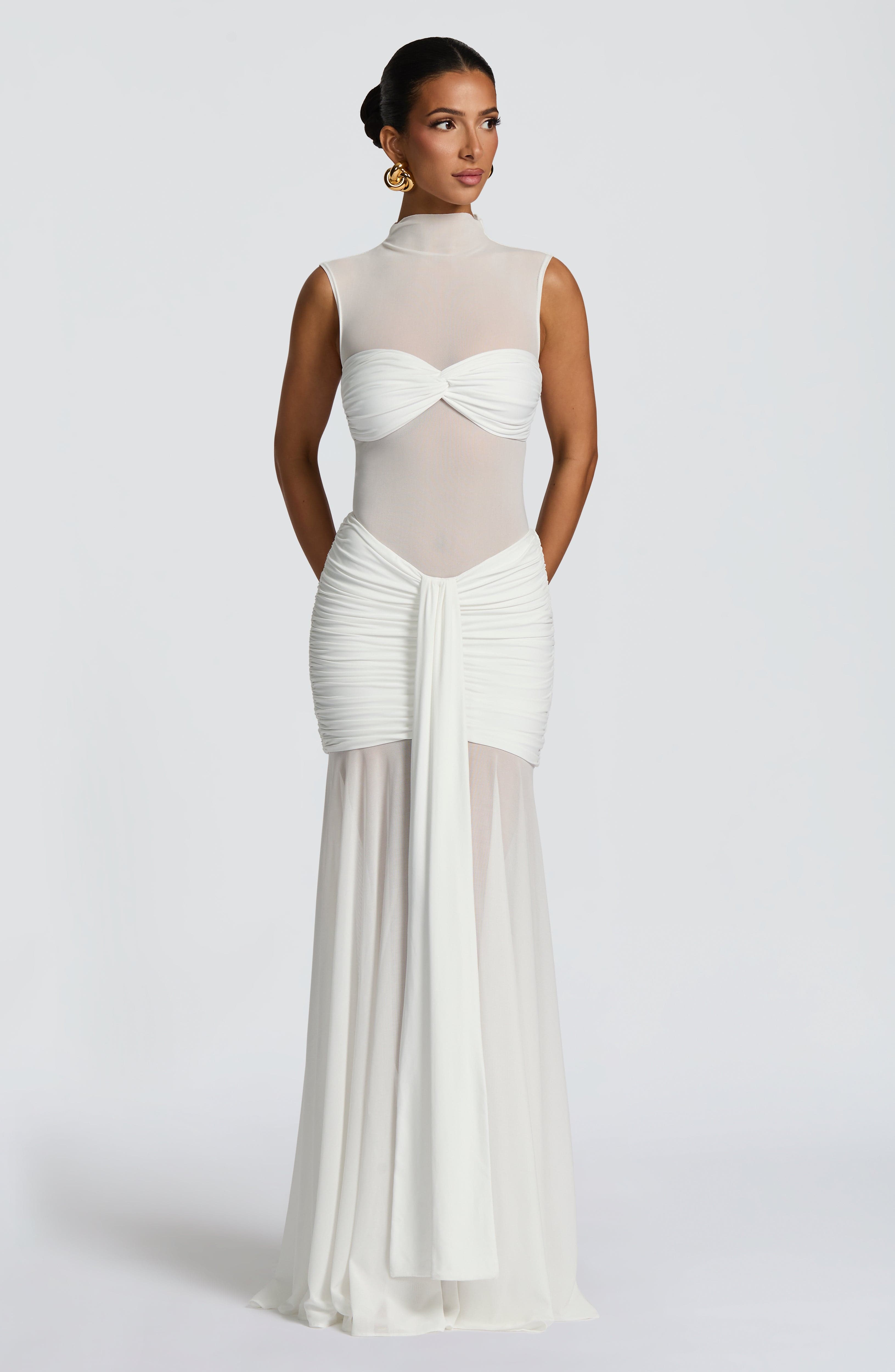 Fae Maxi Skirt - White