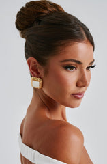 Kennedy Earrings - Ivory/Gold Accessories ONE SIZE Babyboo Fashion Premium Exclusive Design