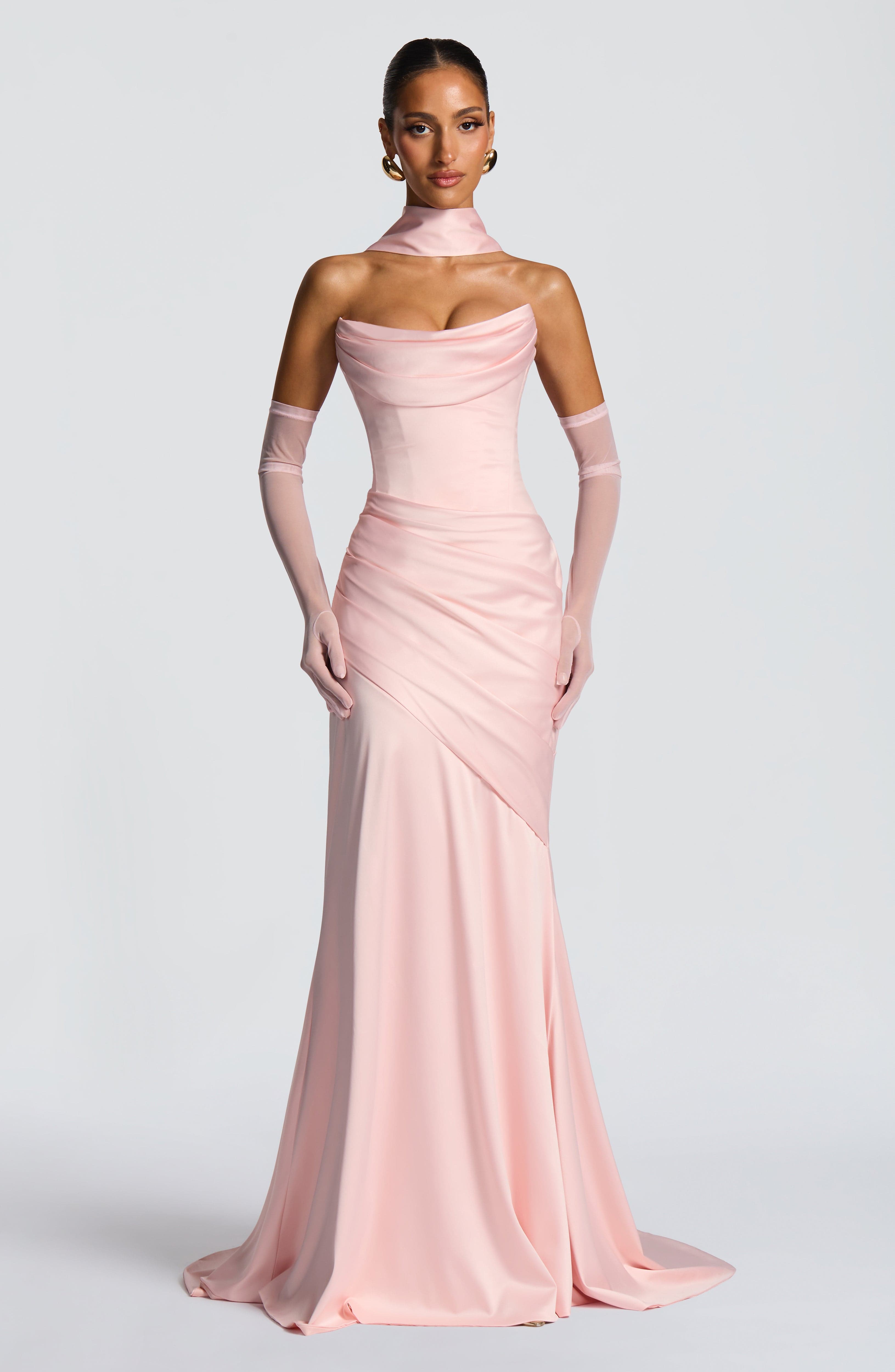 Kensington Maxi Dress - Blush Dress Babyboo Fashion Premium Exclusive Design
