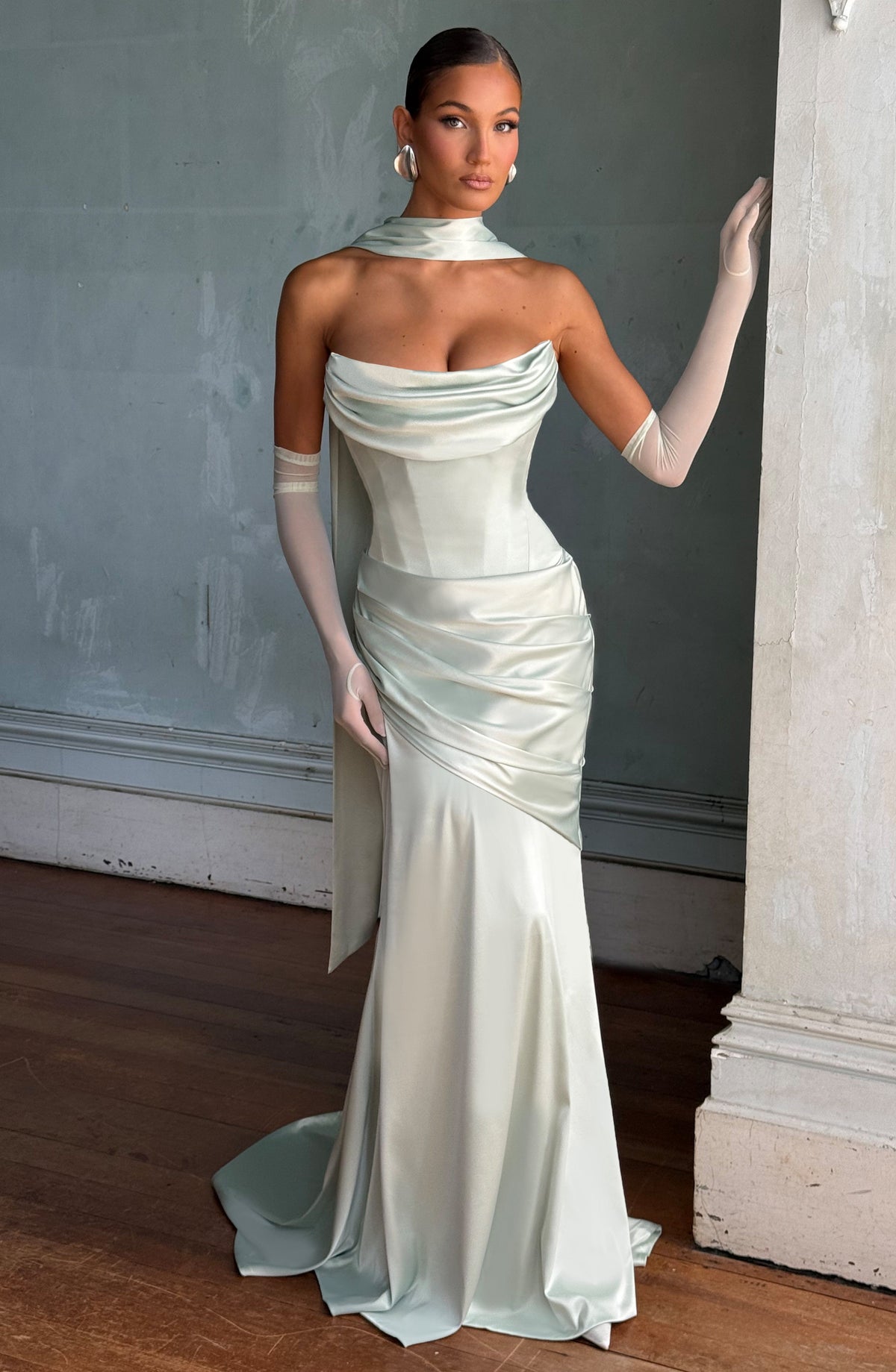 Kensington Maxi Dress - Mint Dress Babyboo Fashion Premium Exclusive Design