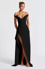 Khalesia Maxi Dress - Black Dress Babyboo Fashion Premium Exclusive Design