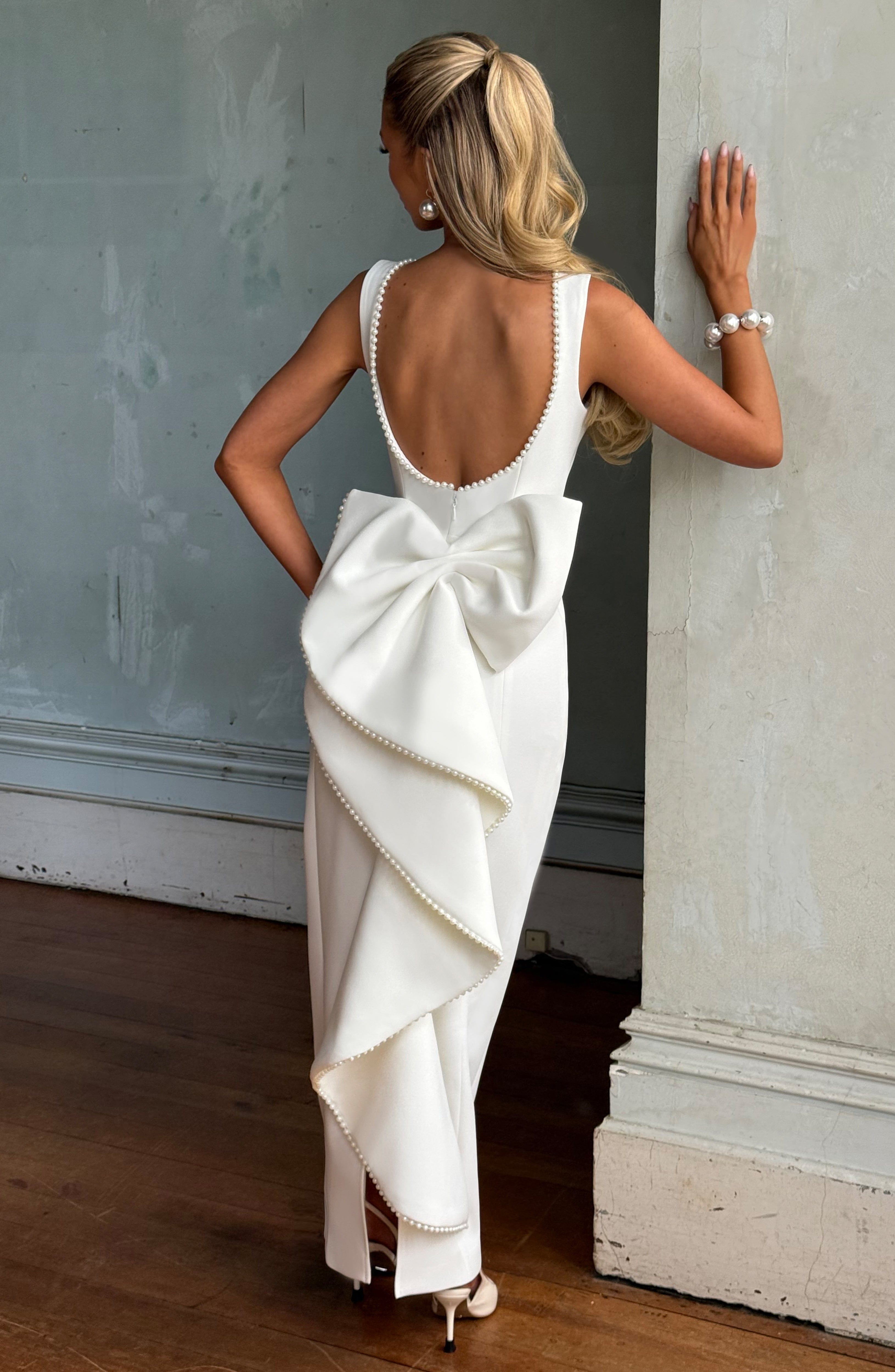 Lana Midaxi Dress - Ivory Dress Babyboo Fashion Premium Exclusive Design