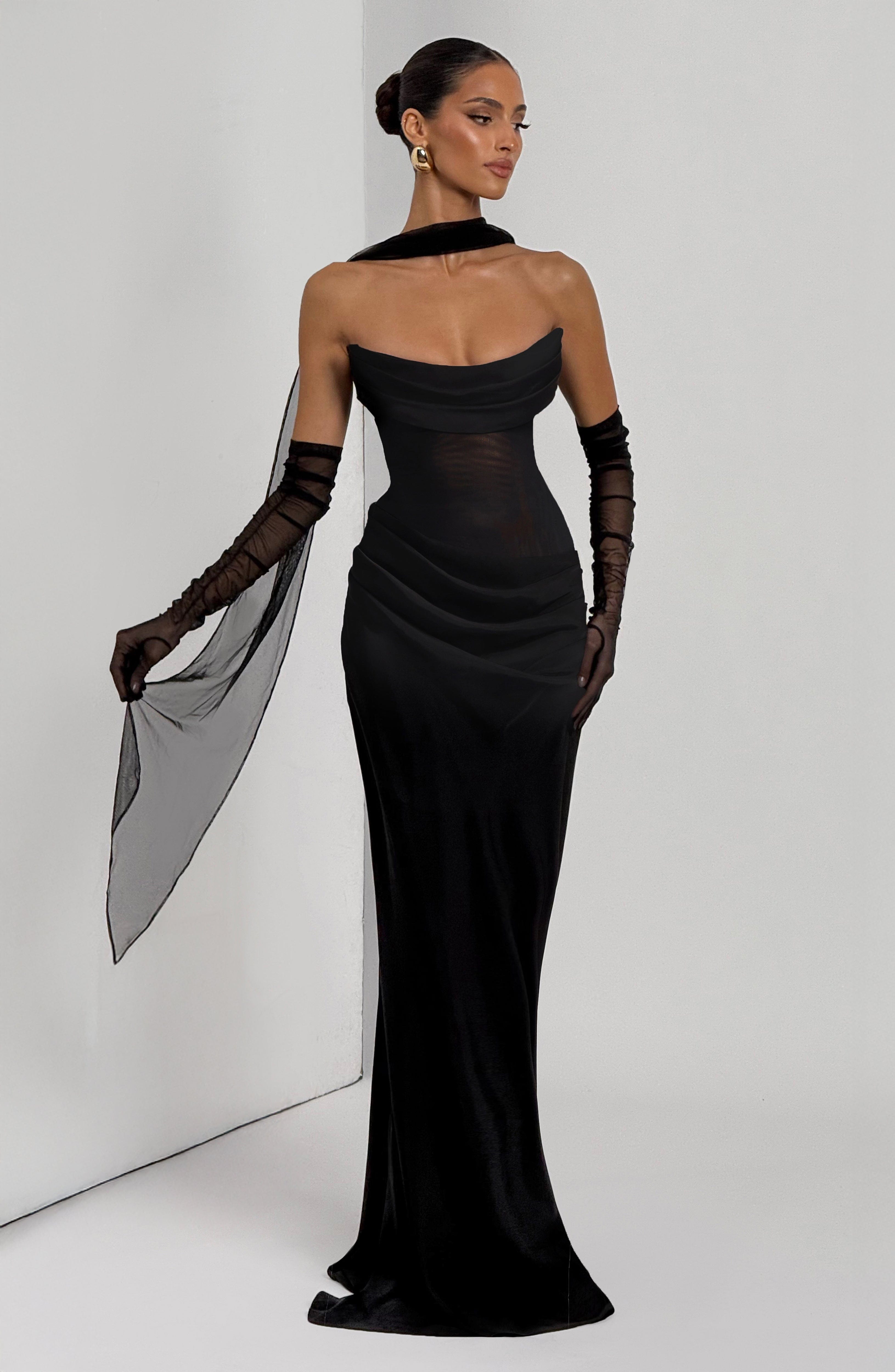 Liora Maxi Dress - Black Dress Babyboo Fashion Premium Exclusive Design