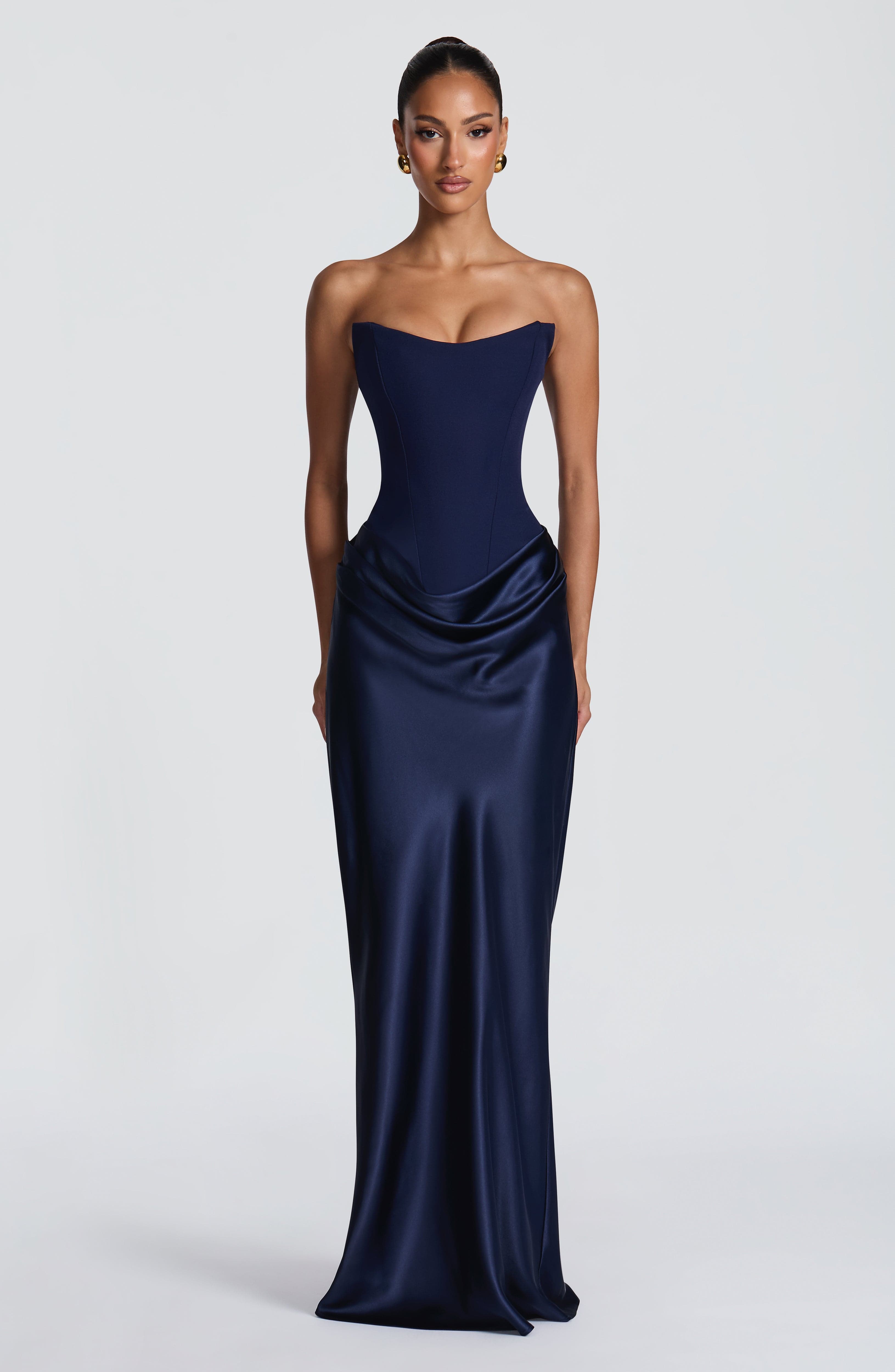 Maggie Maxi Dress - Navy Dress XS Babyboo Fashion Premium Exclusive Design