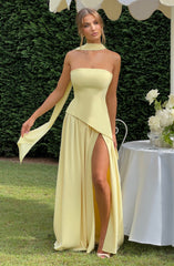 Maliyah Maxi Dress - Lemon Dress Babyboo Fashion Premium Exclusive Design