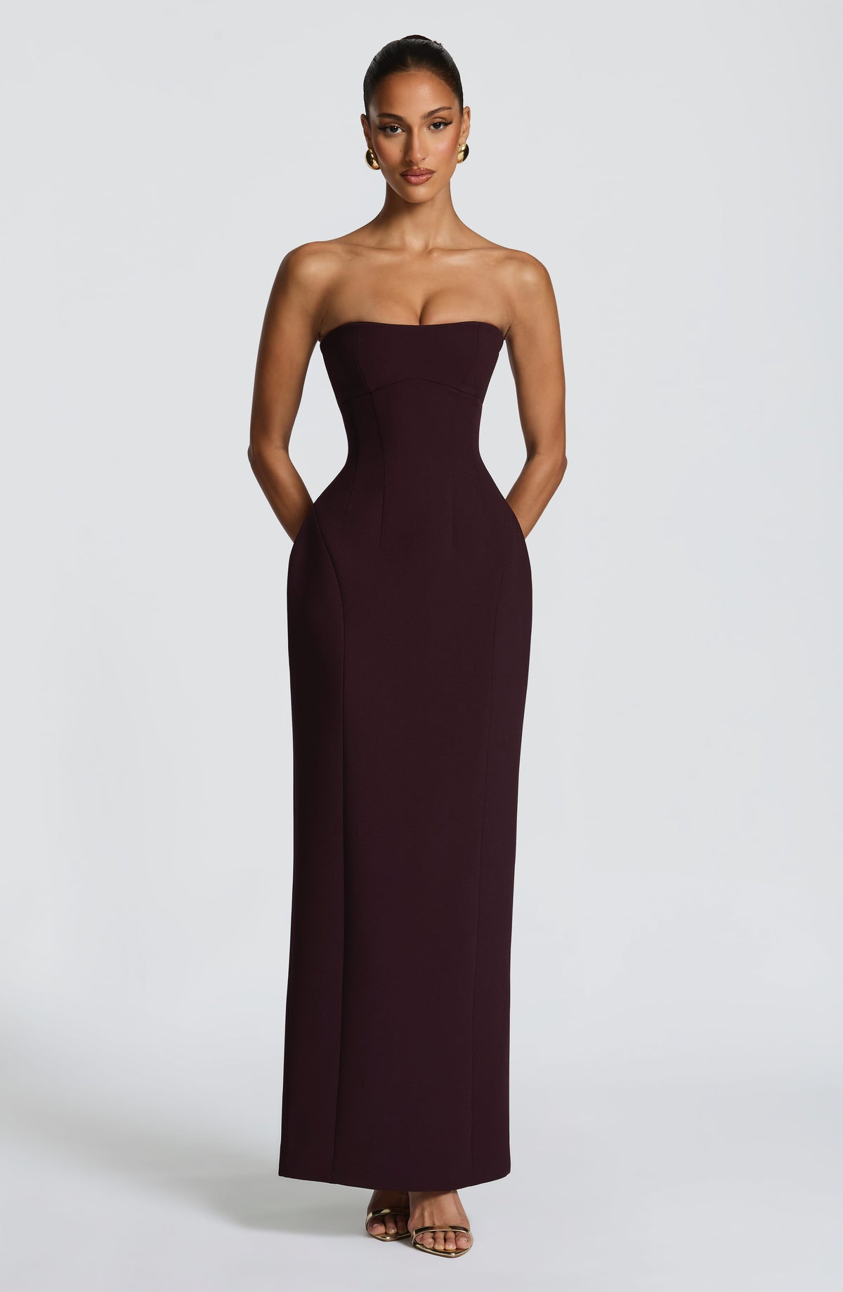 Manon Maxi Dress - Plum Dress XS Babyboo Fashion Premium Exclusive Design