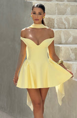 Marla Mini Dress - Lemon Dress Babyboo Fashion Premium Exclusive Design