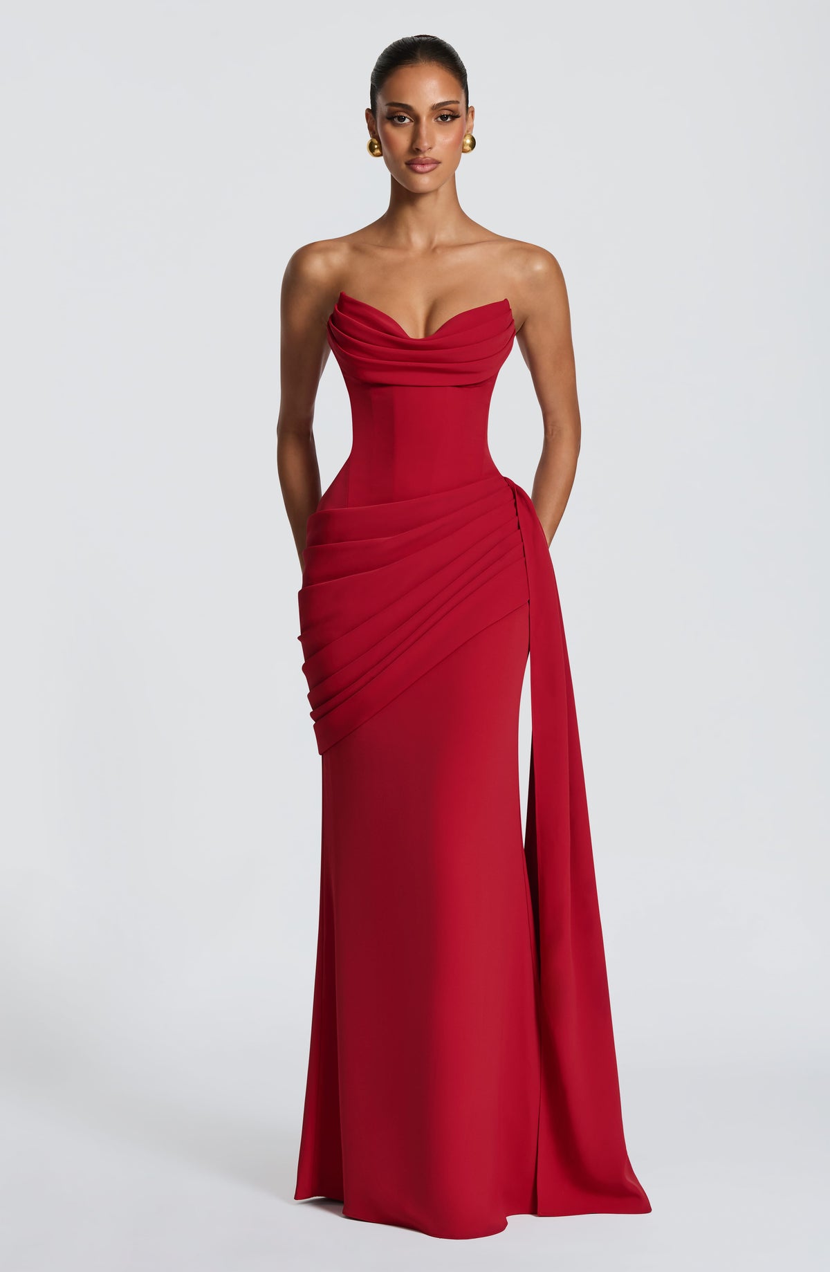 Matisse Maxi Dress - Deep Red Dress XS Babyboo Fashion Premium Exclusive Design