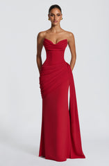 Matisse Maxi Dress - Deep Red Dress XS Babyboo Fashion Premium Exclusive Design