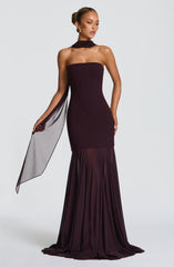 Merritt Gown - Plum Dress Babyboo Fashion Premium Exclusive Design