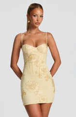 Nefertiti Mini Dress - Lemon Dress Babyboo Fashion Premium Exclusive Design