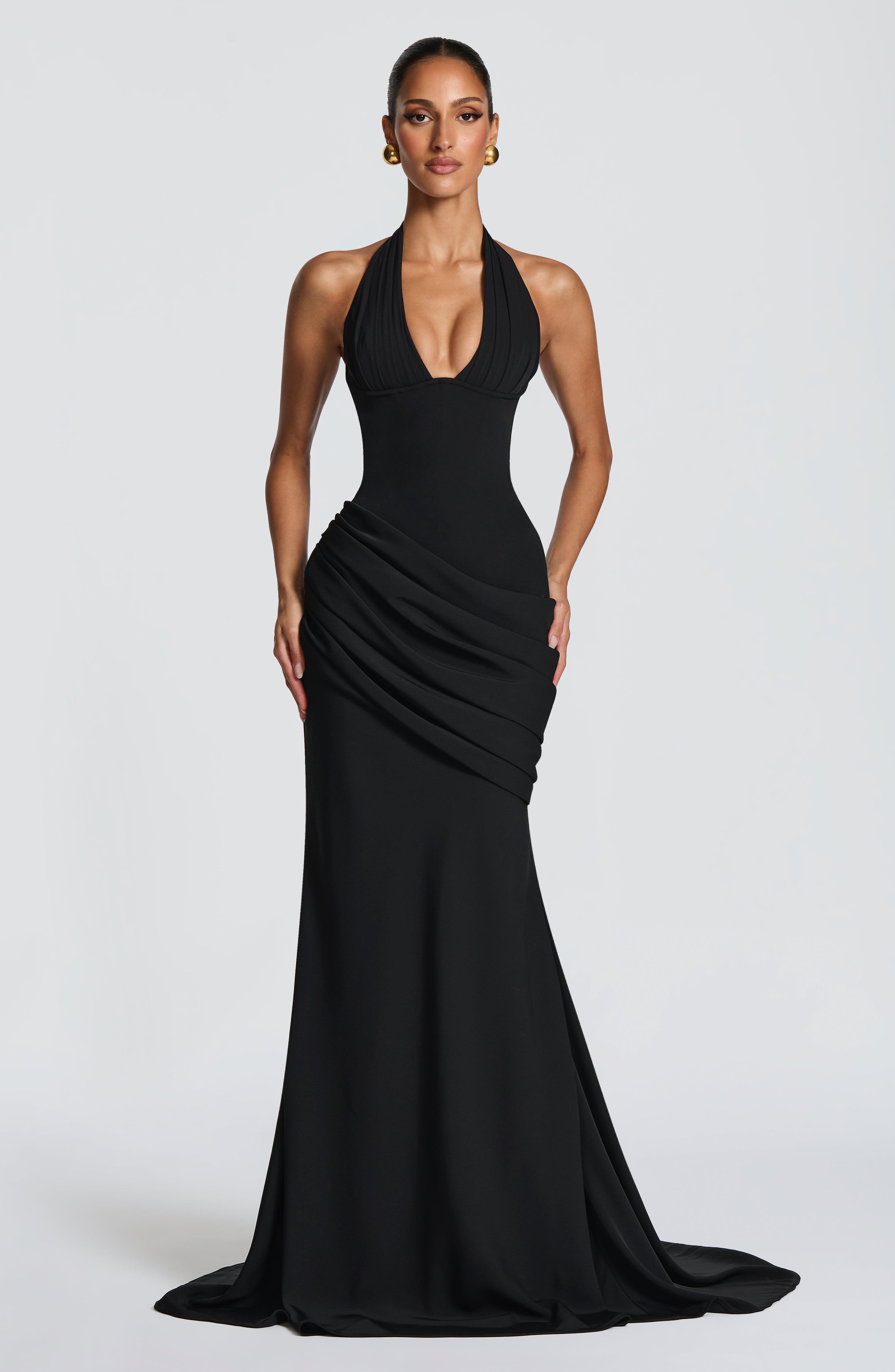 Nehemia Gown - Black Dress XS Babyboo Fashion Premium Exclusive Design