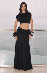 Paige Maxi Skirt - Black Skirt Babyboo Fashion Premium Exclusive Design