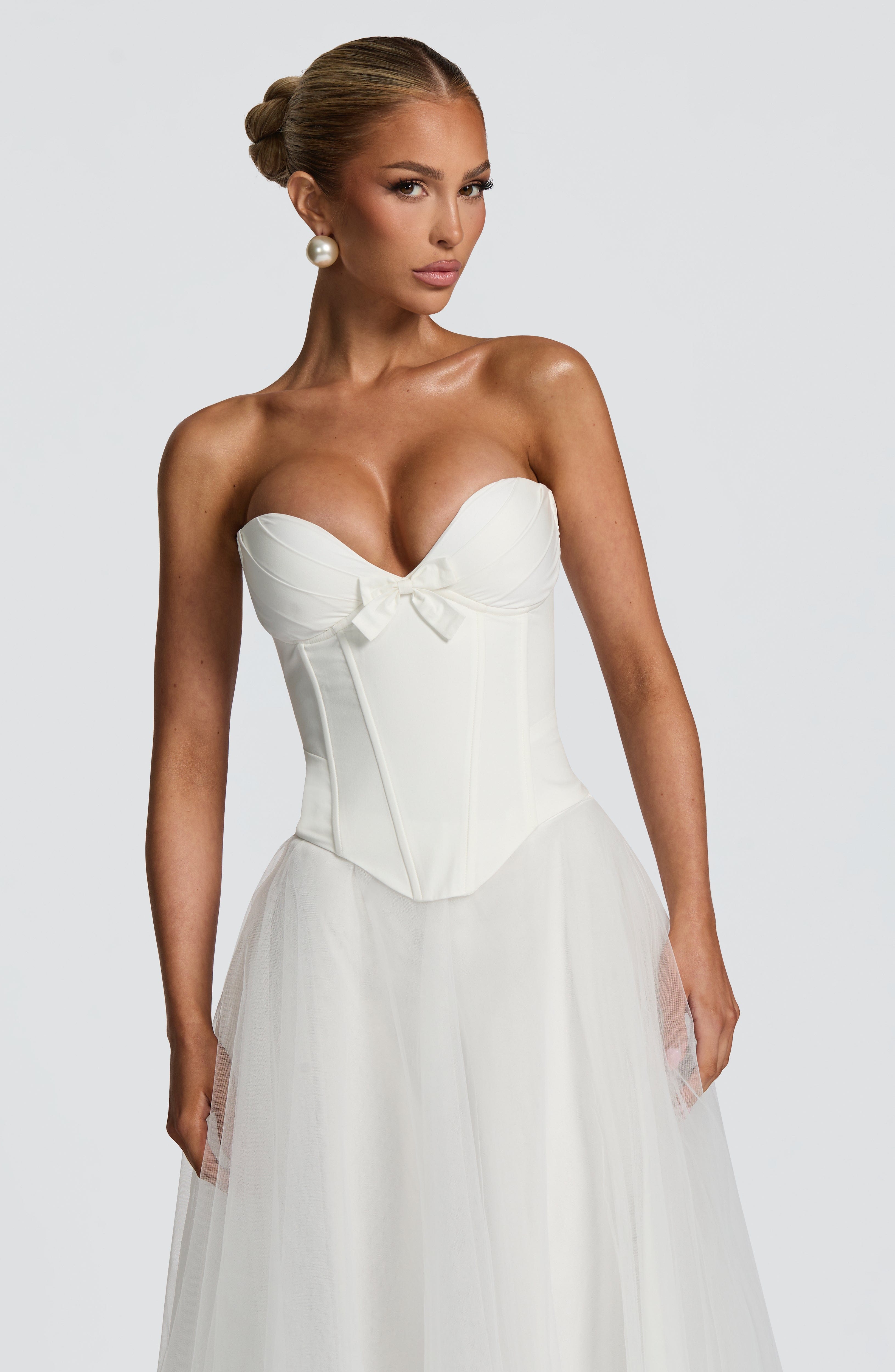 Prim Corset - Ivory Tops Babyboo Fashion Premium Exclusive Design