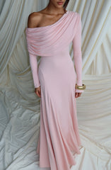 Rafaela Maxi Dress - Soft Blush Dress Babyboo Fashion Premium Exclusive Design