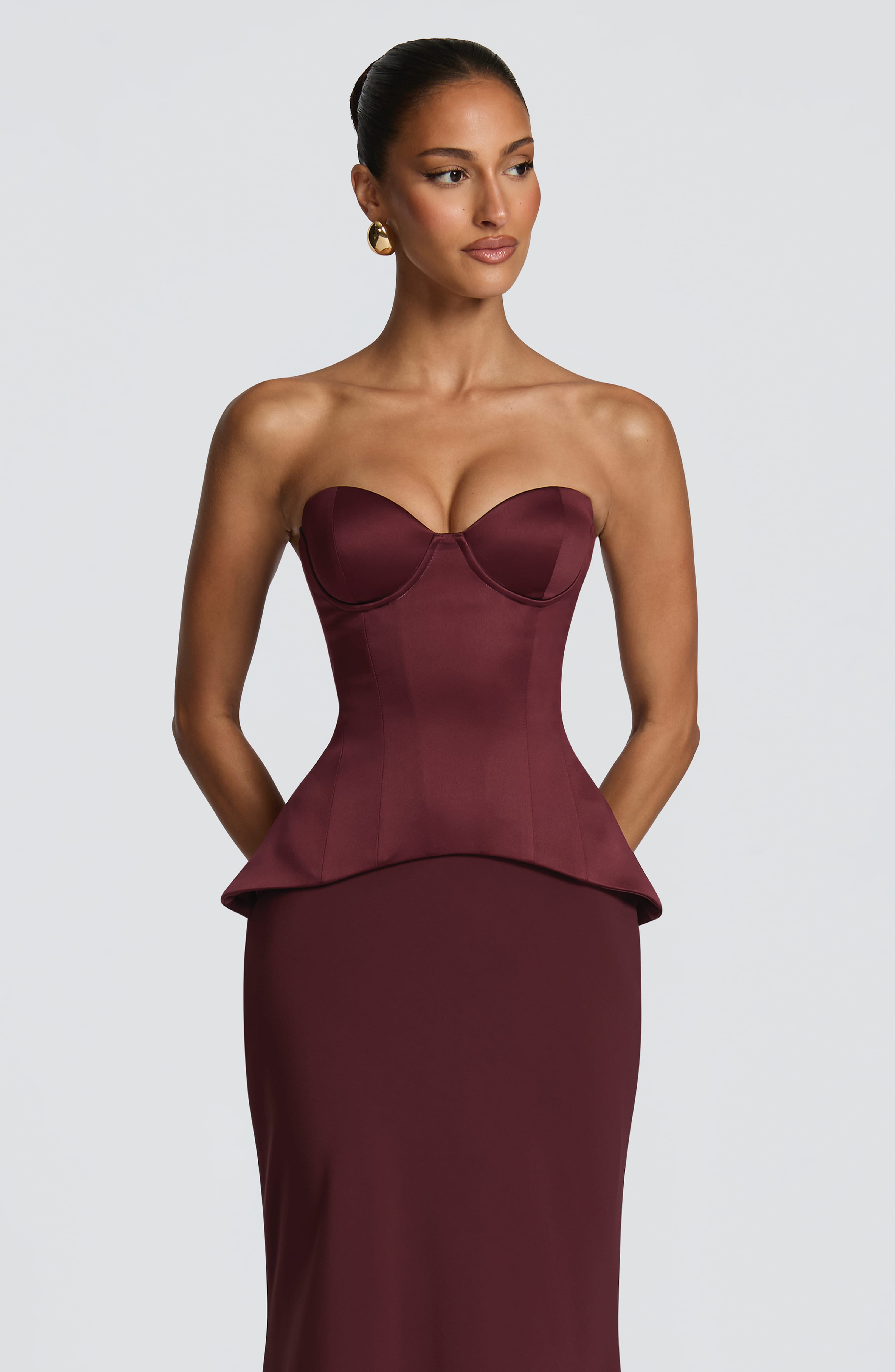 Ravenna Corset - Cherry Lacquer Tops XS Babyboo Fashion Premium Exclusive Design